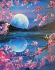 Magic dawn, 30*40 cm. Set for creativity with rhinestones on a stretcher
