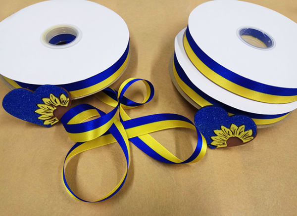 Стрічка 20 мм "Прапор України" 100 ярдів в рулоні