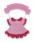 Decor from felt Girl, 50 cm
