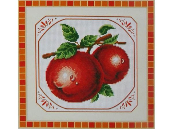 Kit embroidery cross Red apples