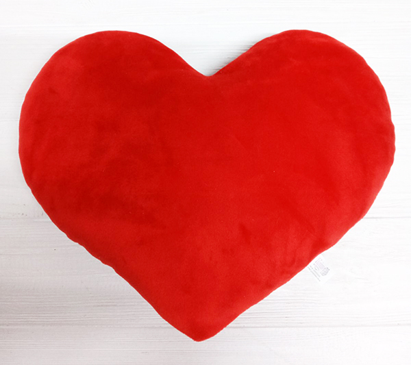 Textile souvenir Heart red, 25cm