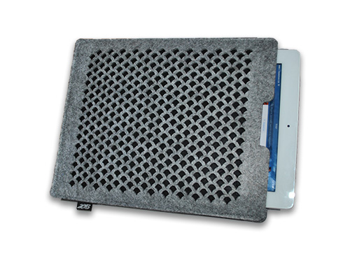 Tablet sleeve felt grey