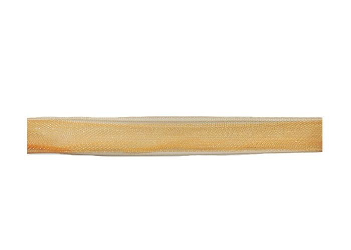 Ribbon from organza, peach, ш. 1 cm; 457 m in the rudder.