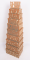 Set of gift boxes Golden Christmas trees, 10 pcs. per pack