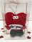Textile souvenir Heart red For you 12*11 cm