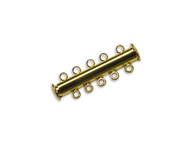 Clasp for bracelet (5 fastening points) gold