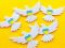 Decorative felt product Dove with a heart, 8 cm, 20 pcs in a pack.