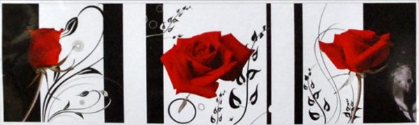 Set d/5D embroidery Triptych Rose 148*52