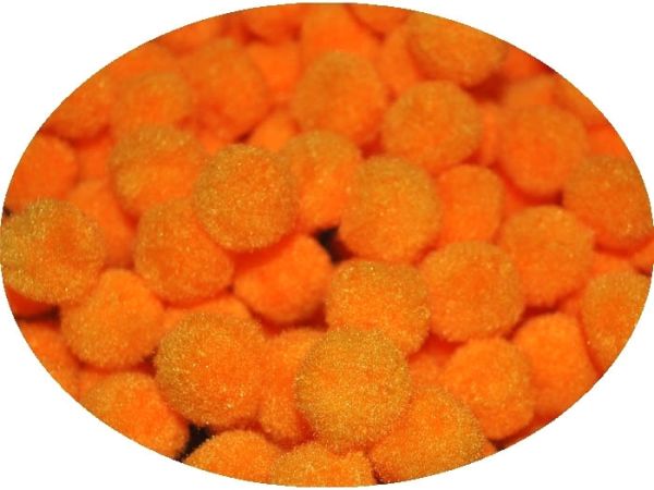 Pompom orange 2 cm. 500  pcs
