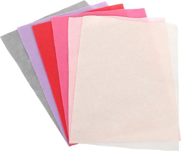 Set of soft felt Rose, 1.2 - 1.4 mm, 30 * 20 cm, 6 pcs per pack
