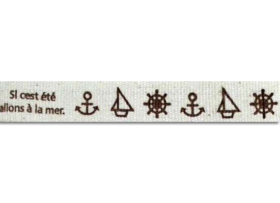 Cotton bands with ornaments, width 1.5 cm