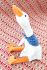Toy Goose Martin, white, 63 cm.