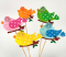 Decorative item Topper Bird, yellow