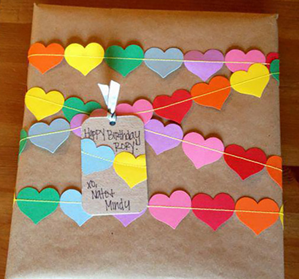 Decor made of felt Heart 2 cm, 100 pcs per pack, mix colors
