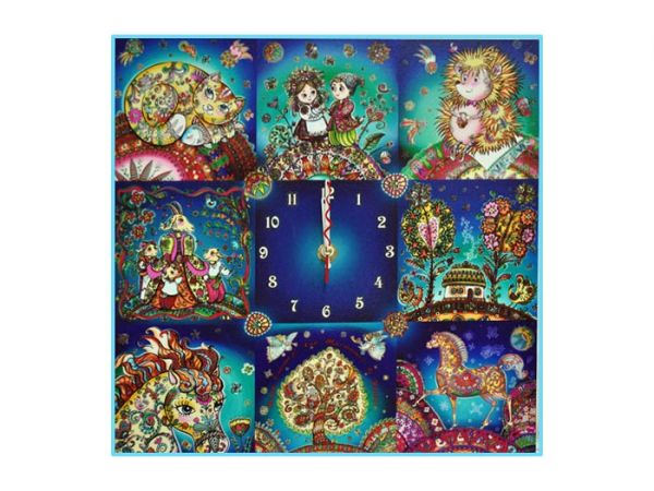 Годинник "Коллаж" 30*30 см