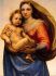 Skstinska Madonna fragment (Raphael) 40*50 cm. Set for creativity with rhinestones on a stretcher