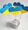 Decorative felt topper Heart of Ukraine