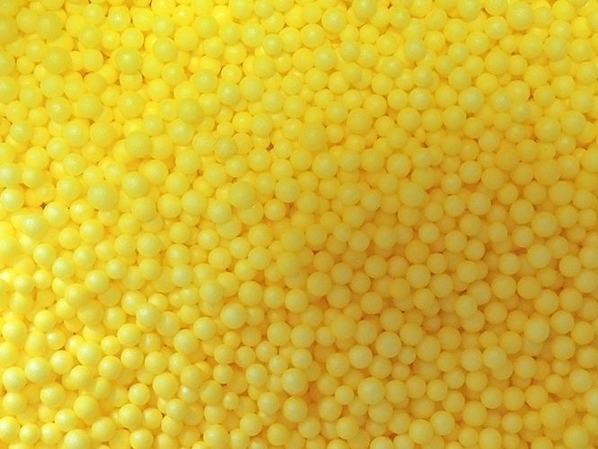Foam product Yellow filler, 2-3 mm, 50 grams per pack