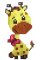 Set for creativity with rhinestones (sticker) Giraffe 11 * 15 cm