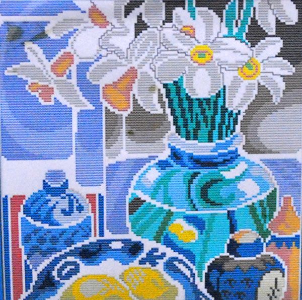 Embroidery kit Spring still life-2 37*39