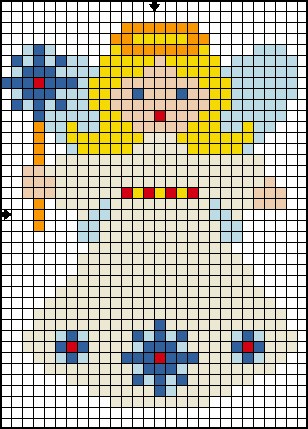 Set for creativity with rhinestones (sticker) Angel 10 * 11 cm