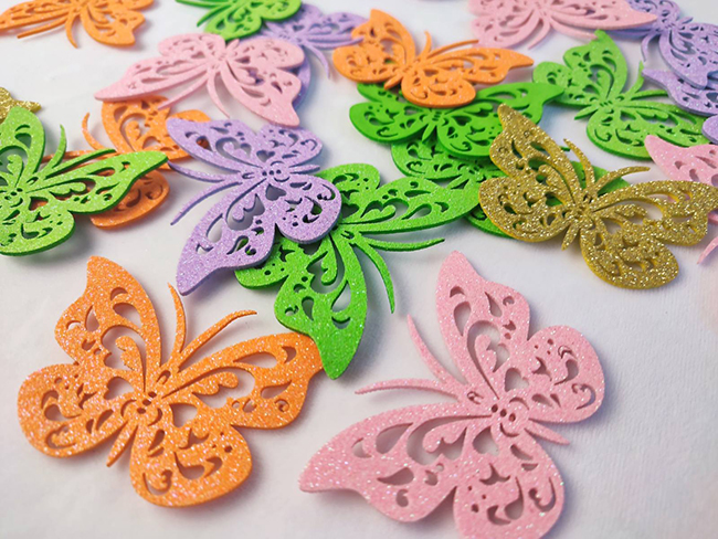 Decorative product Butterfly, 8 cm, 30 pcs/pack