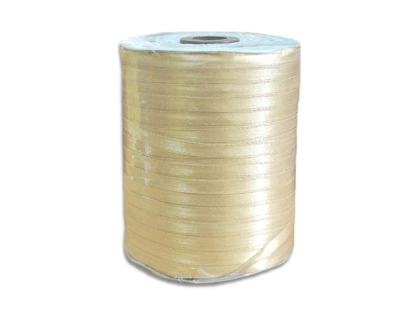 The tape is made of polyester light beige