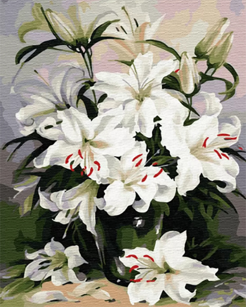 Pearls of beauty, 40*50 cm. Set for creativity with rhinestones on a stretcher