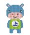 Set for creativity with rhinestones (sticker) Hippo 9 * 15cm