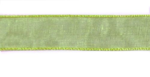Стрічка з органзи, блакитна, ширина 1,2 см; 45,7 м в рул. (ВК17)