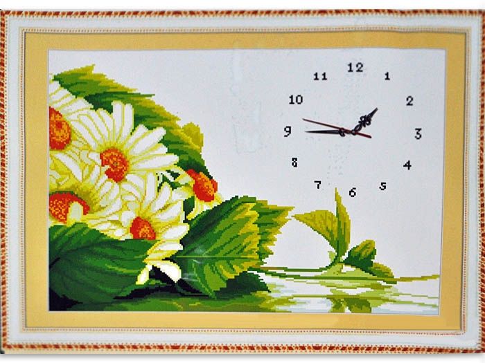 Набір для вишив. Годинник "Ромашки" 66*49 см (4906)