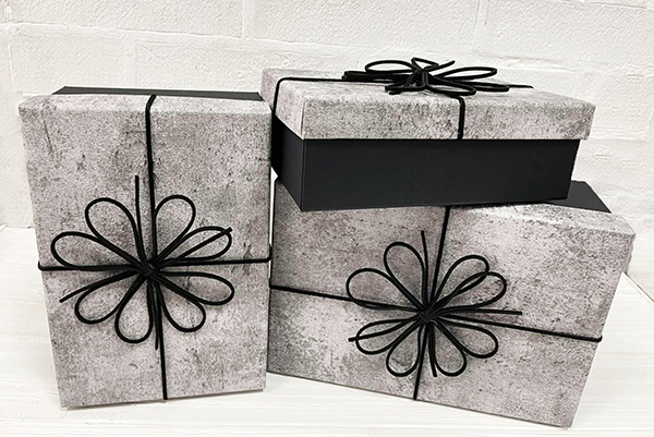 A set of gift boxes 3 pcs per pack.