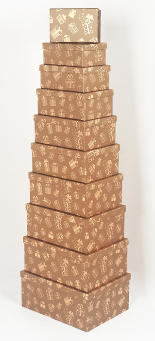 Set of gift boxes New Year's gifts, 10 pcs. per pack