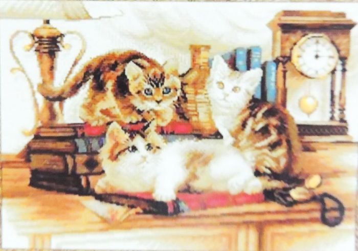 Набір для творчості зі стразами "Коти" 50*40 см (65405)