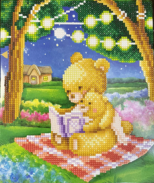 Набір для творчості зі стразами на картоні 5D "Цікава казочка"  21*25 см (JA27460)