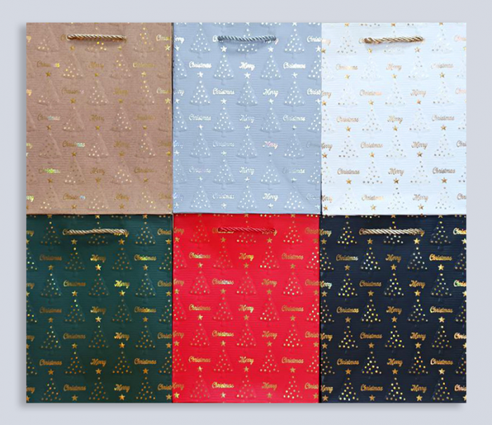 Пакет 18*23*11см паперовий "Святкова розкіш", 12 шт в пак.