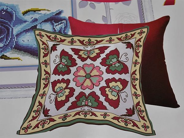 Kit embroidery cross Pillow dance of the butterfly (2 PCs.)
