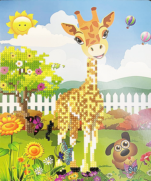 Set for creativity with pastes 5D the Giraffe, 21 * 25
