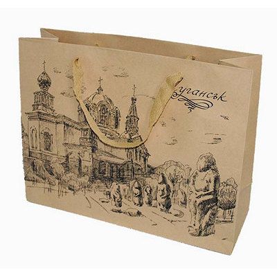 Пакет 26*33*12 "Луганск 1" /Крафт