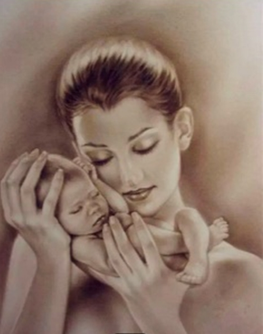 Touch. 40*50 cm. Set for creativity with rhinestones on canvas