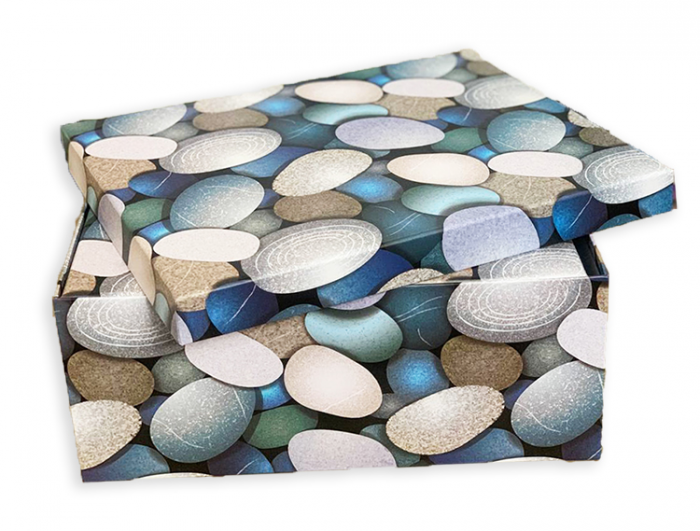Colored stones, 10 pcs. in pack Set of gift boxes