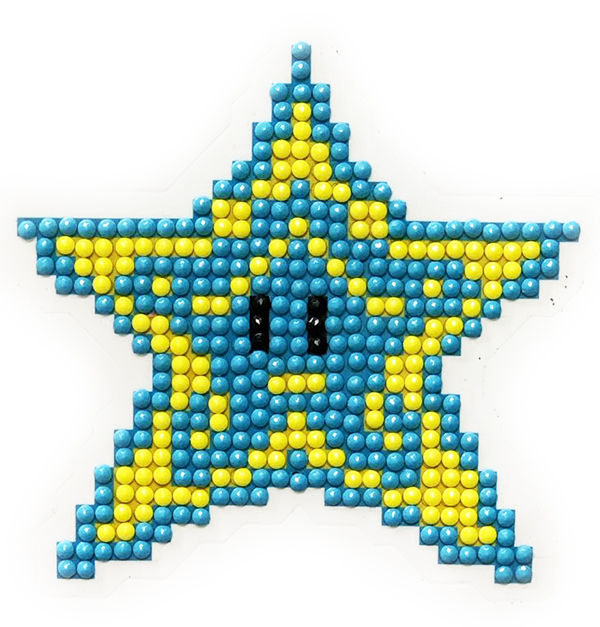Star 8x8 cm. Set for creativity with rhinestones (sticker).