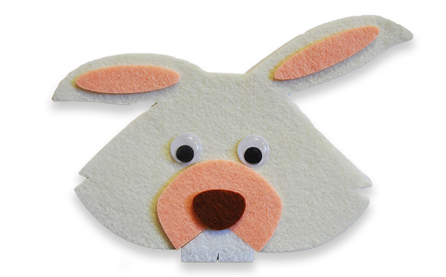 Mask of felt Bunny