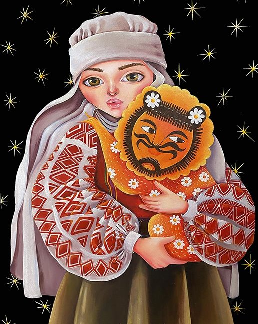 Guardian of Culture. Tkachenko M.O. 21*25 cm. Set for creativity with rhinestones on cardboard 5D