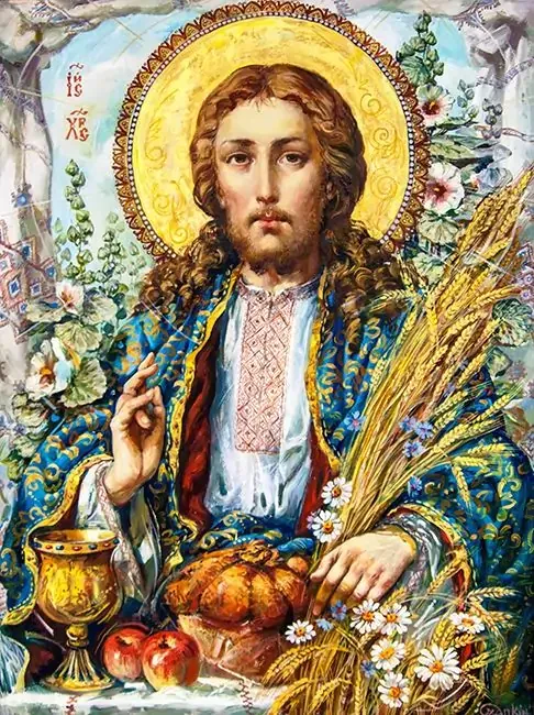 Набір зі стразами на підрамнику "Ісус Христос. Худ. Охапкін" 30*40см