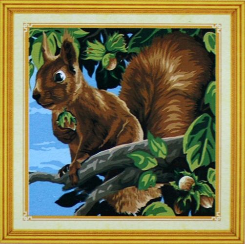 Set for creativity with rhinestones Squirrel 30 * 30