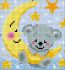 Tender dreams, 20*20 cm. Set for creativity with rhinestones on a stretcher