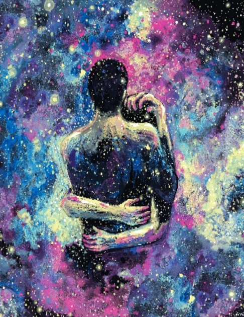 Unearthly love, 40*50 cm. Set for creativity with rhinestones on a stretcher