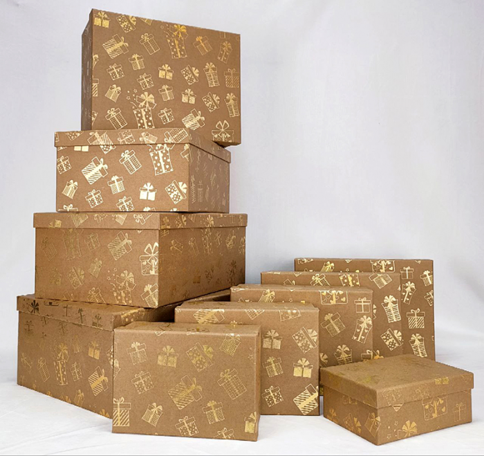 Set of gift boxes New Year's gifts, 10 pcs. per pack