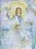 Guardian angel, 40*50cm. Set with rhinestones (canvas+holder)